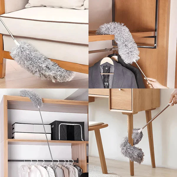 Complete Kitchen Pack (Extendable Fan Cleaning Duster + Wire Dishwashing Gloves + 2-in-1 Clever Cutter Knife + Toilet Brush)