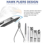 Professional 19 Pcs Stainless Steel Nail Clipper for Men & Women