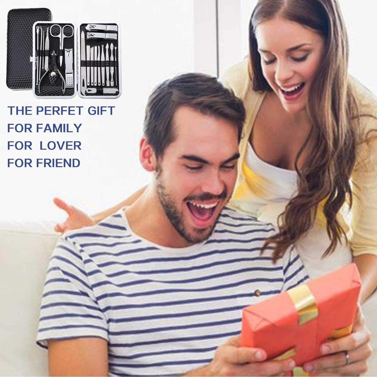 Professional 19 Pcs Stainless Steel Nail Clipper for Men & Women