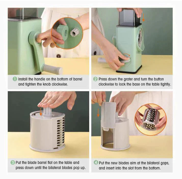 4 In 1, manual Rotatory Greater
