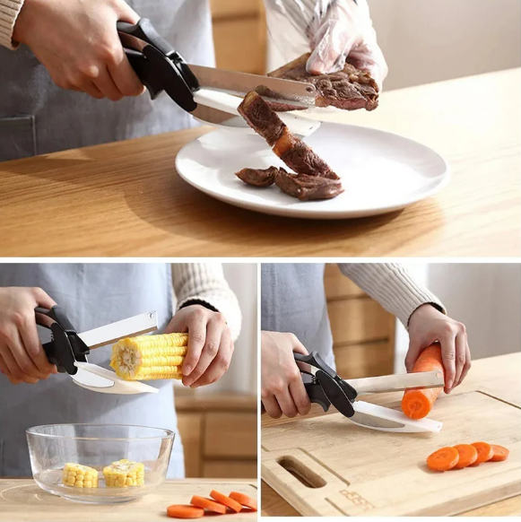 Complete Kitchen Pack (Extendable Fan Cleaning Duster + Wire Dishwashing Gloves + 2-in-1 Clever Cutter Knife + Toilet Brush)