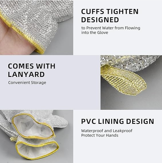 Waterproof Wire Dishwashing Gloves
