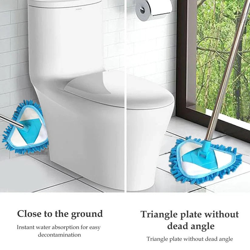 Stainless Steel Road Adjustable Triangle Mop Used for Cleaning Dust
