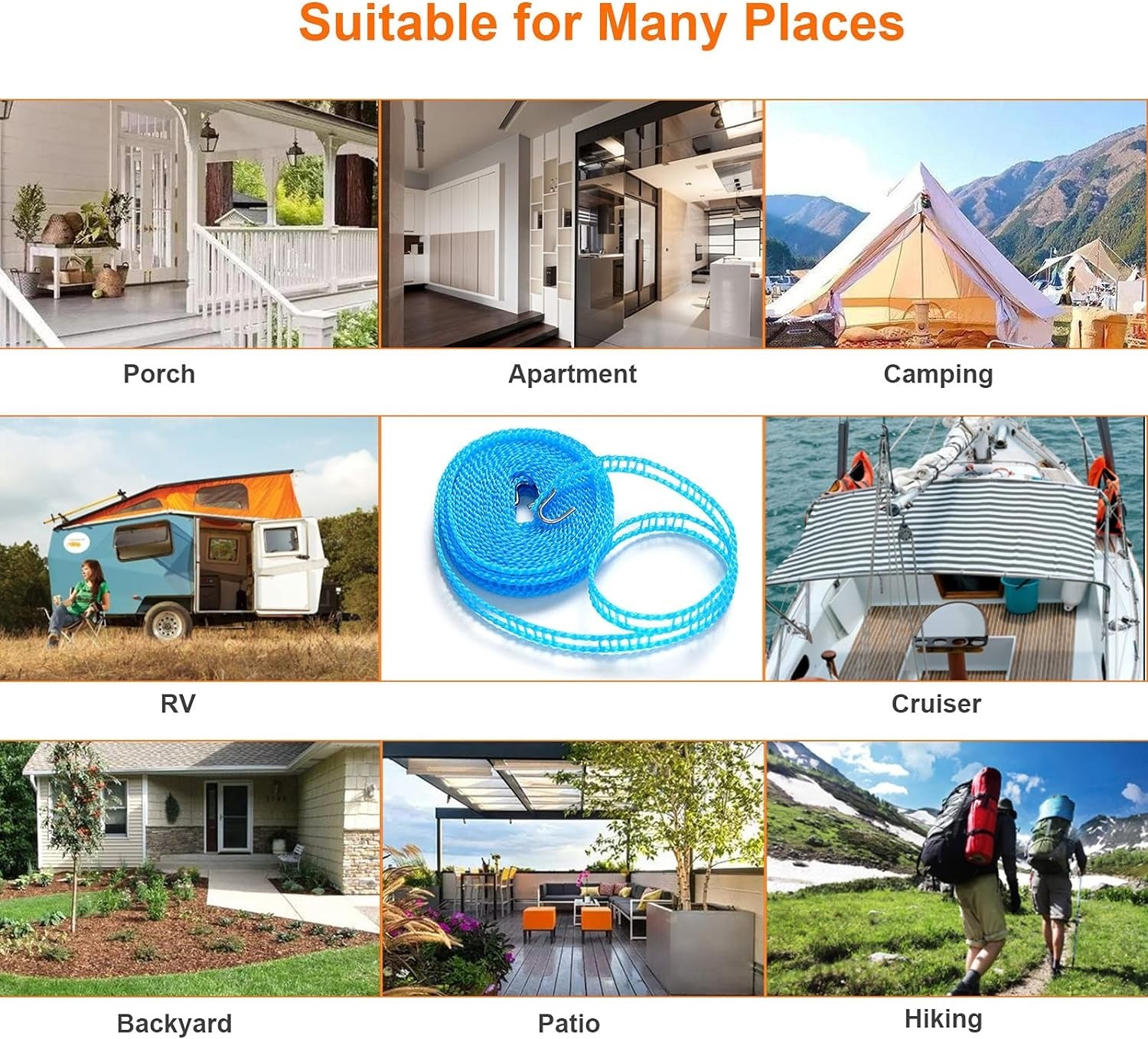 Cloth Drying Rope - 5 Meter Long (Buy 2 Get 2 Free)