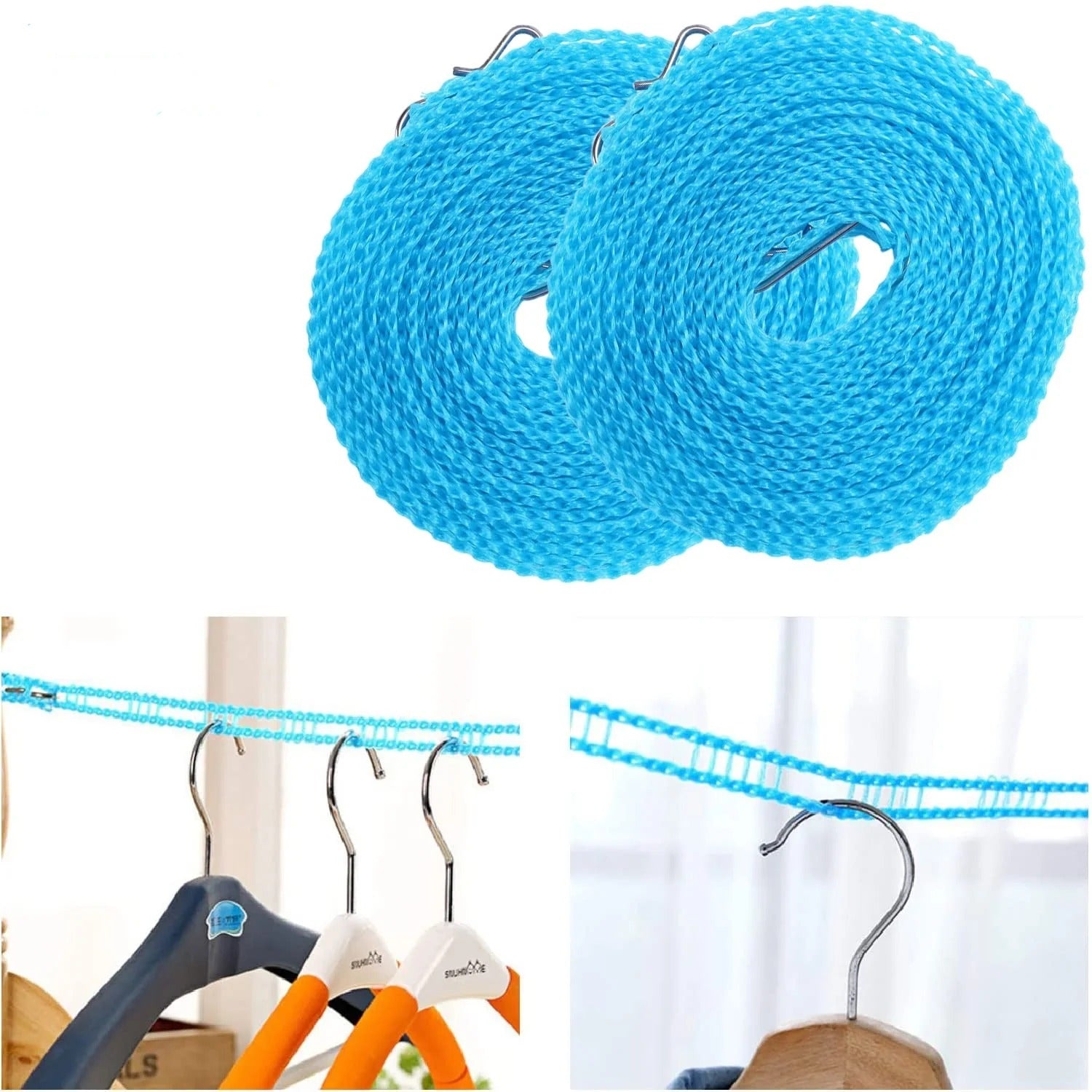 Cloth Drying Rope - 5 Meter Long (Buy 2 Get 2 Free)