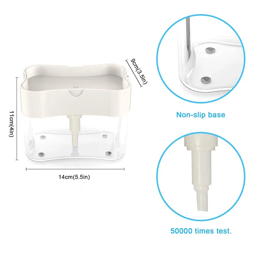 Liquid Soap Dispenser Pump (with Free Sponge)